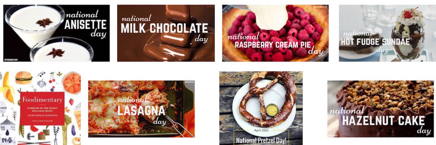 FoodHolidayBook banner