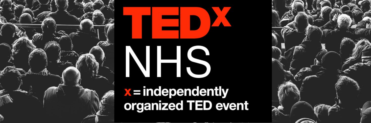 TEDxNHS 💙 banner