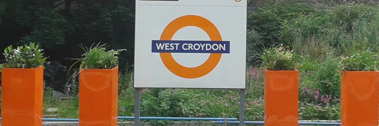 West Croydon Station Energy Garden banner