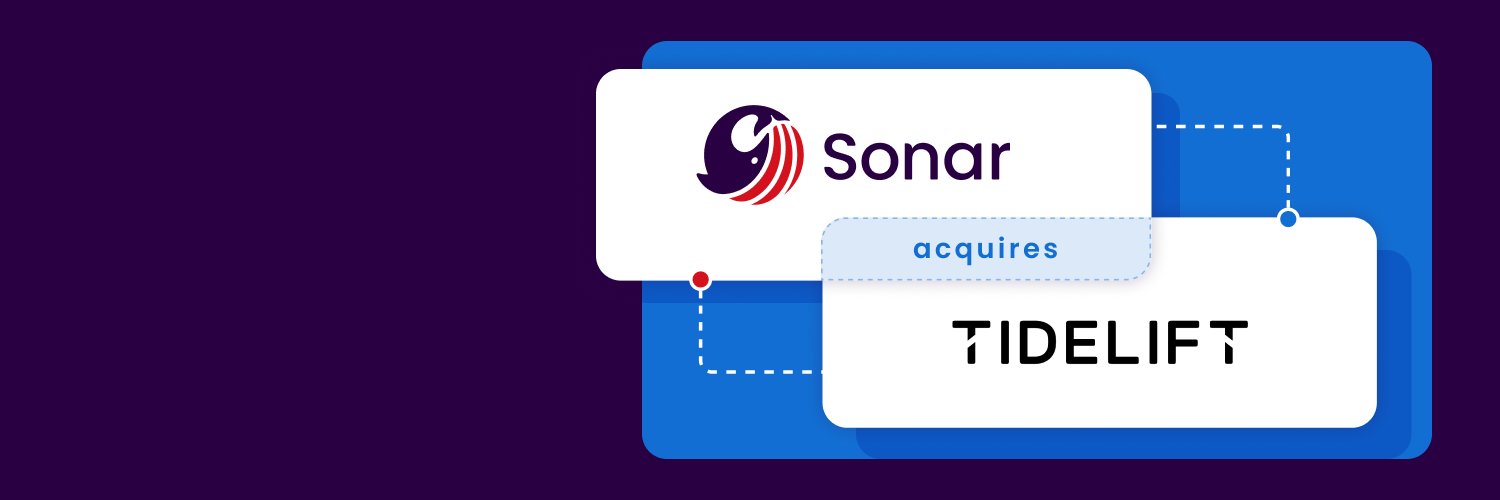 Tidelift (now Sonar) banner