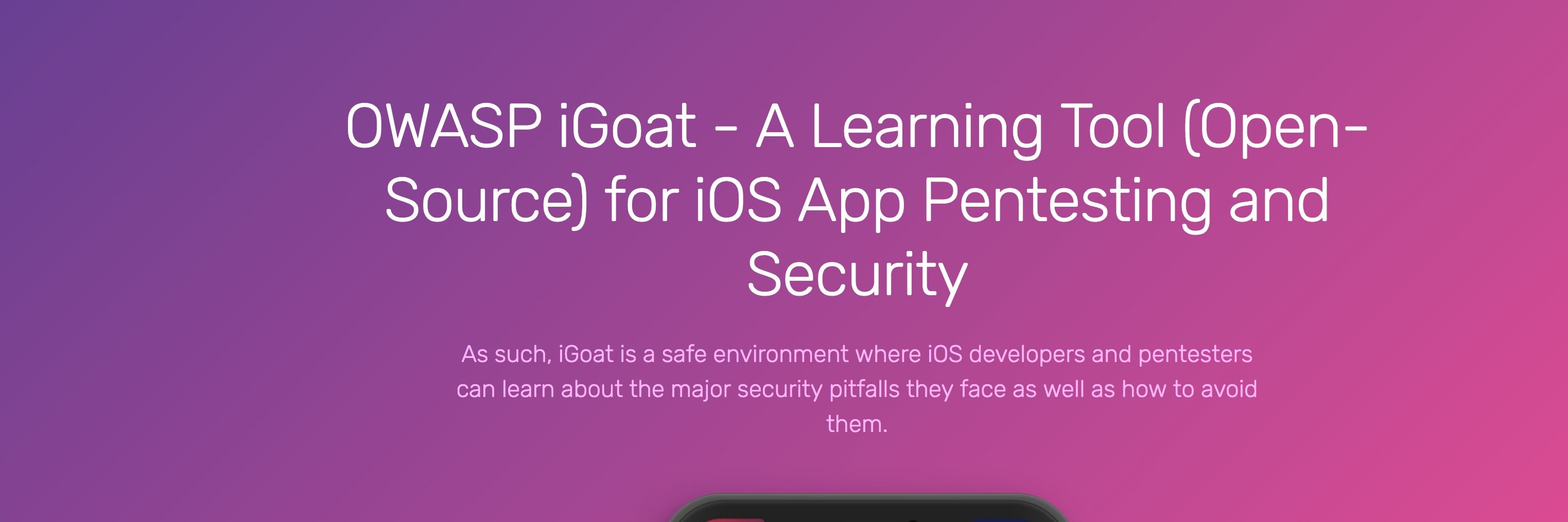 OWASP iGoat banner