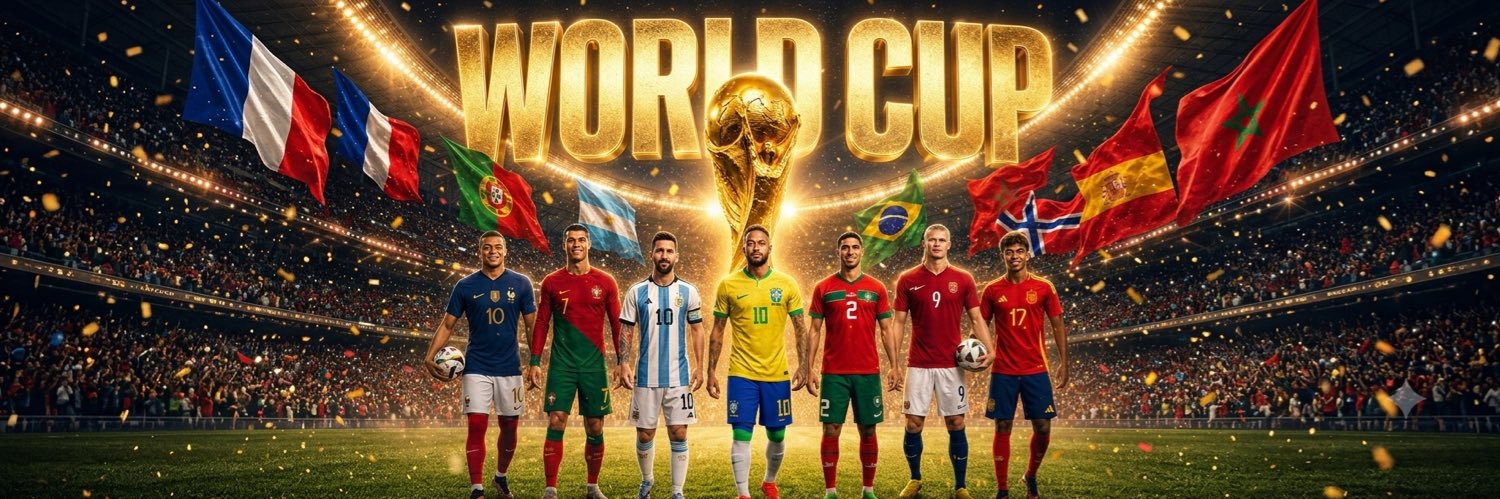 World Cup Players banner