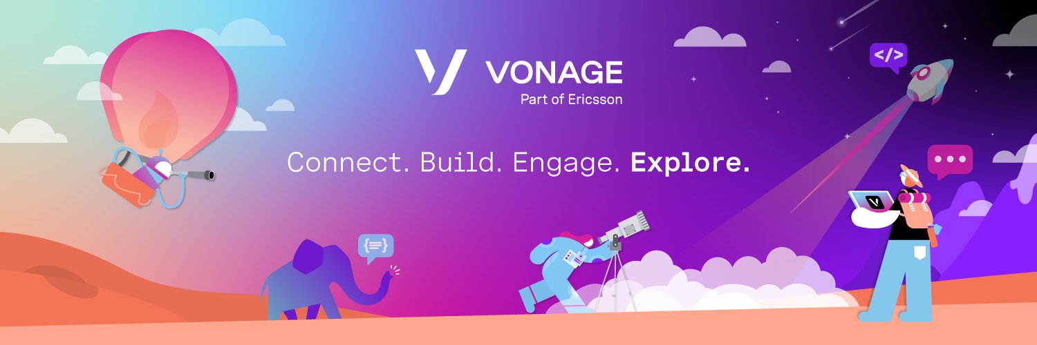 Vonage Developer banner