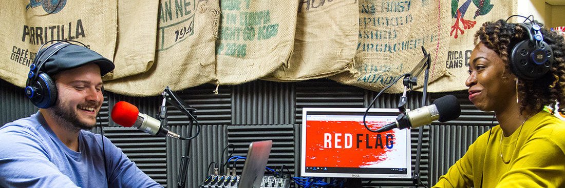 Red Flag Podcast banner