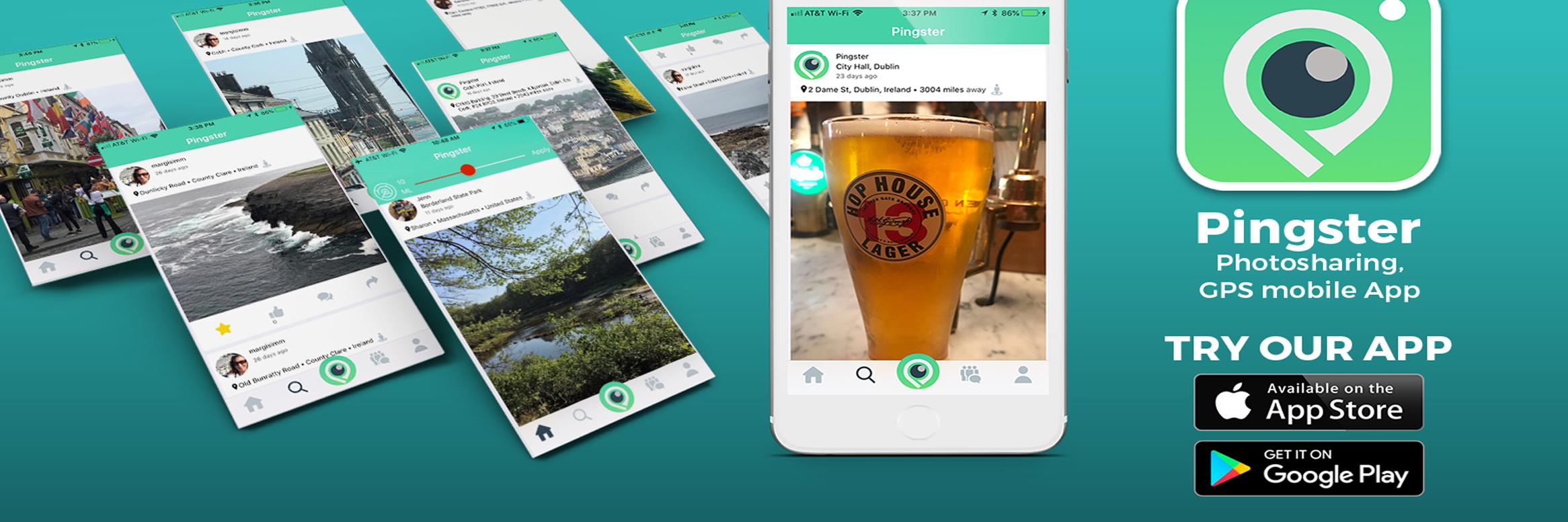 Pingster: Photo-sharing - GPS Discount Coupons banner