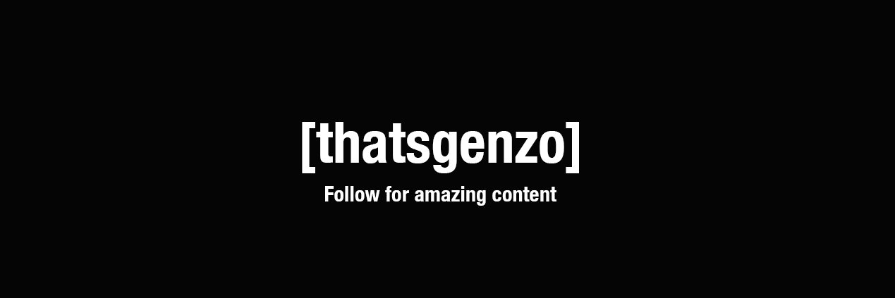 thatsgenzo's profile banner image