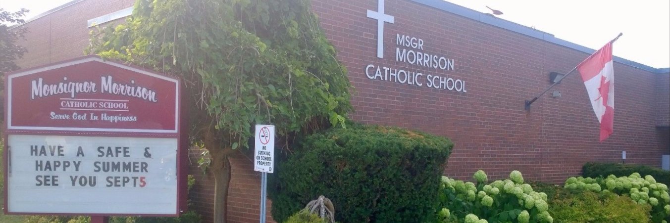 Monsignor Morrison banner