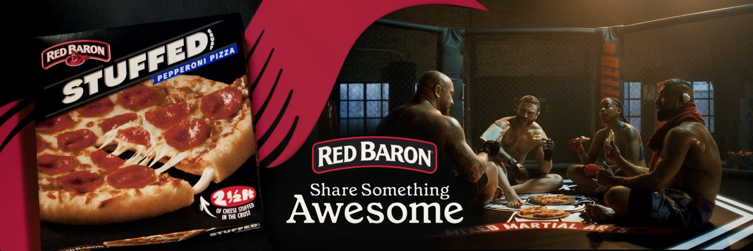 Red Baron Pizza banner