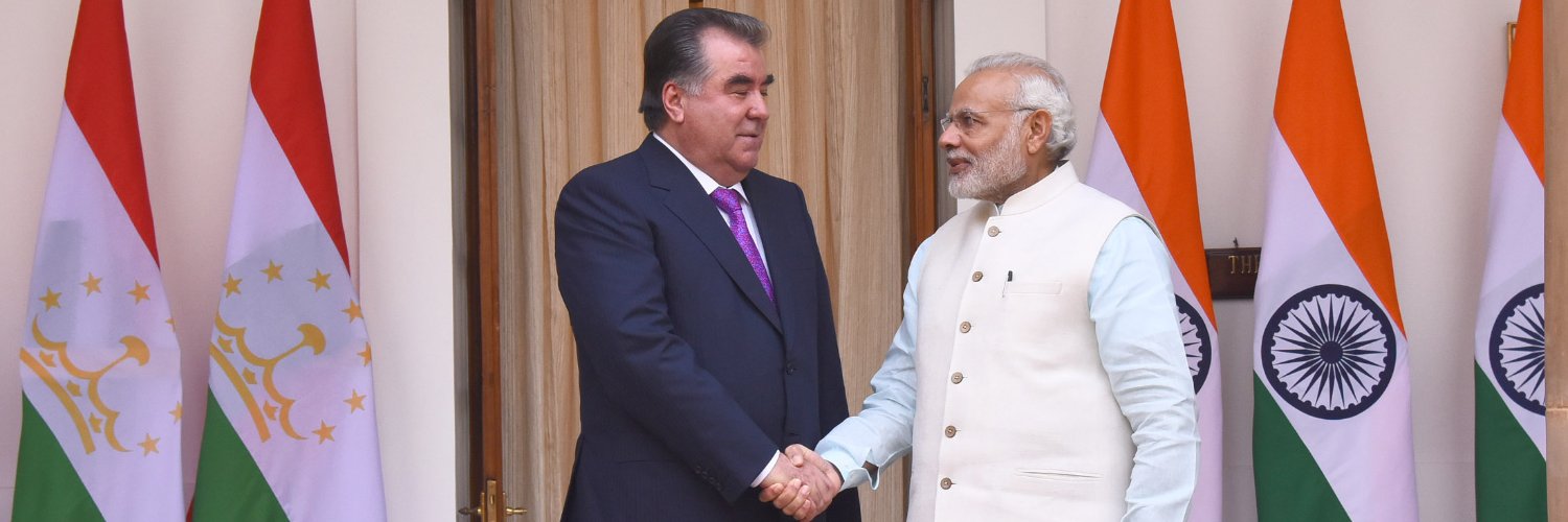 India in Tajikistan banner
