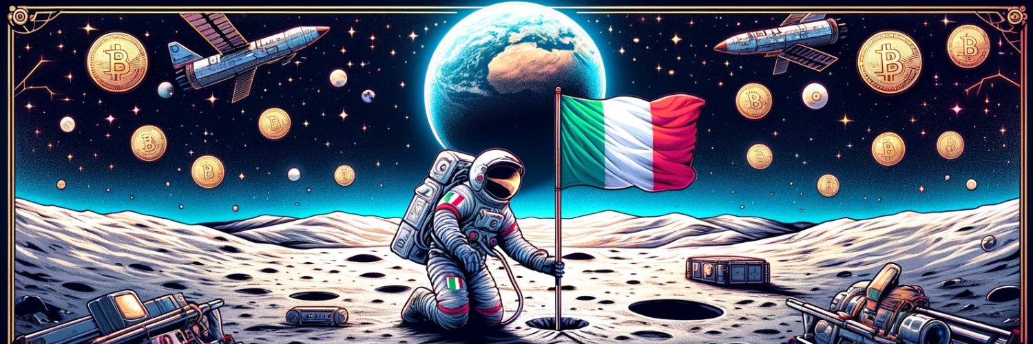First Italian on the Moon🌕 banner