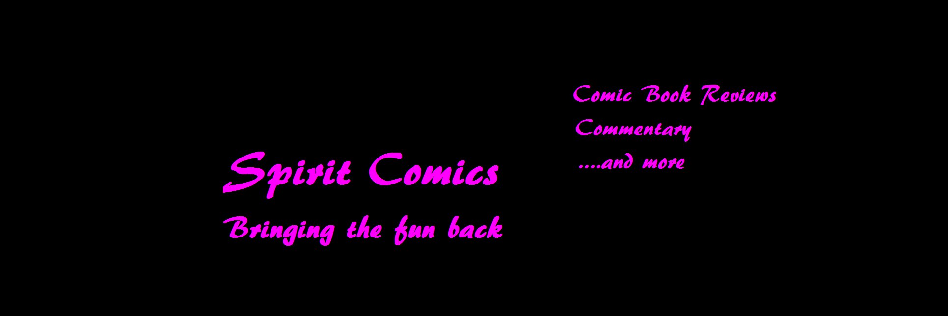 SpiritComics1's profile banner image