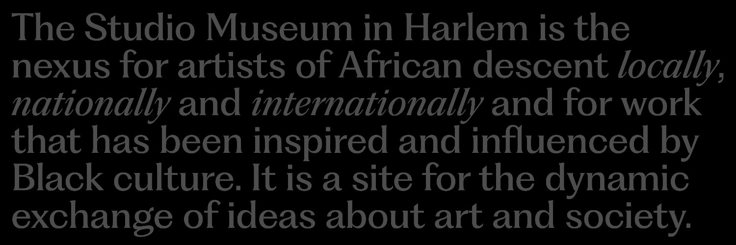 Studio Museum in Harlem banner