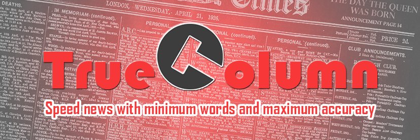 TrueColumn's profile banner image
