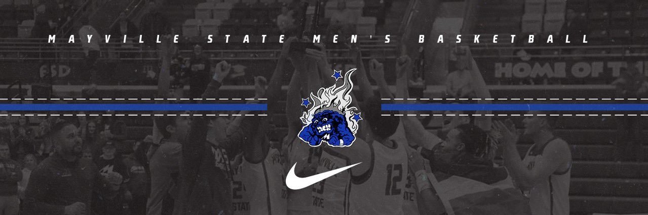 Mayville State MBB's banner