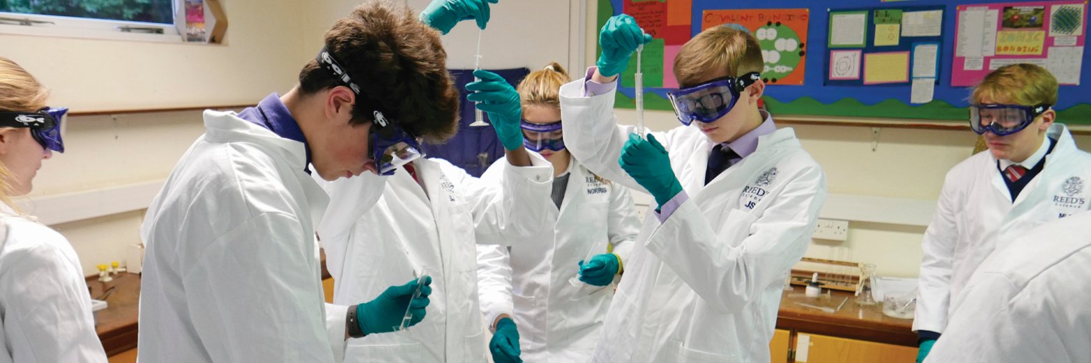 Reed's Science Dept. banner