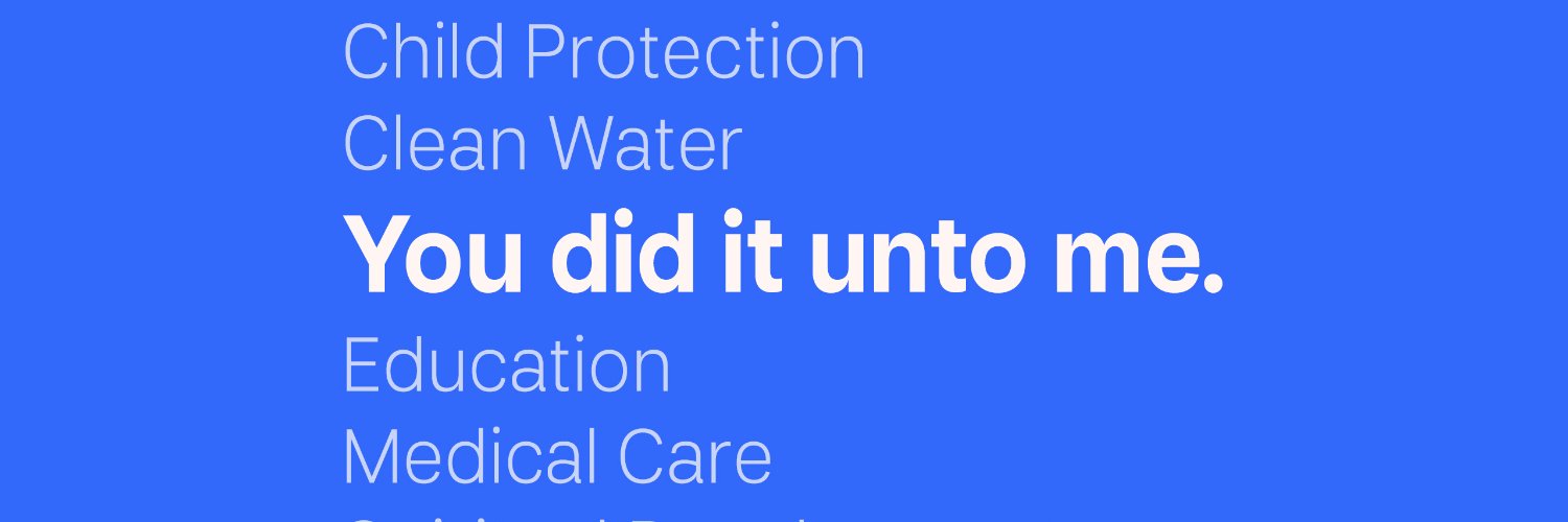 Compassion International's banner