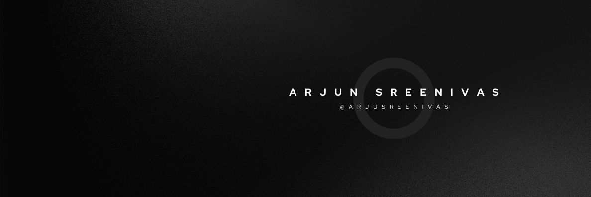Arjun Sreenivas banner