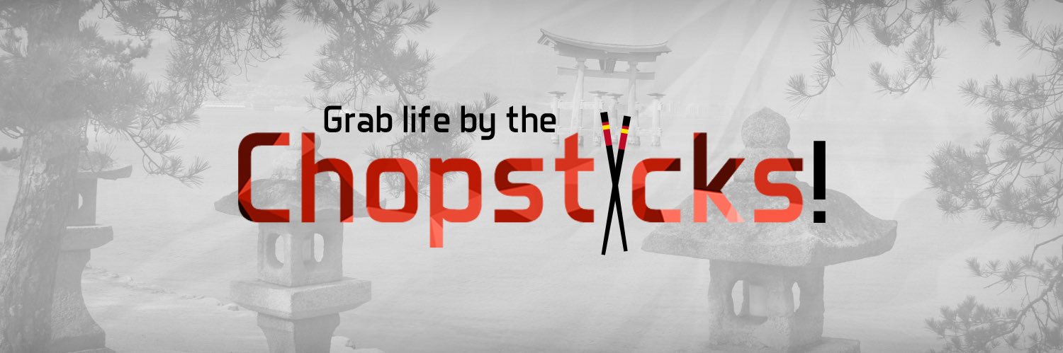 Twitter banner for @chopsticks