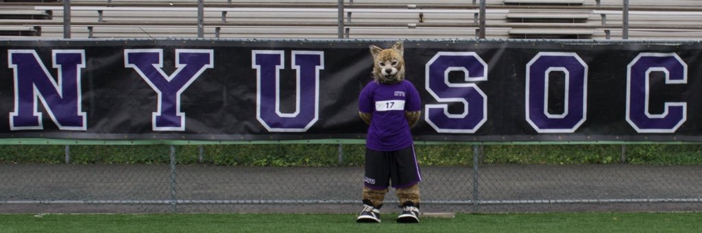 NYU Mens Soccer Fans banner
