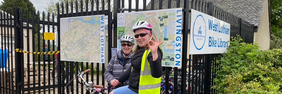 West Lothian Bike Library banner