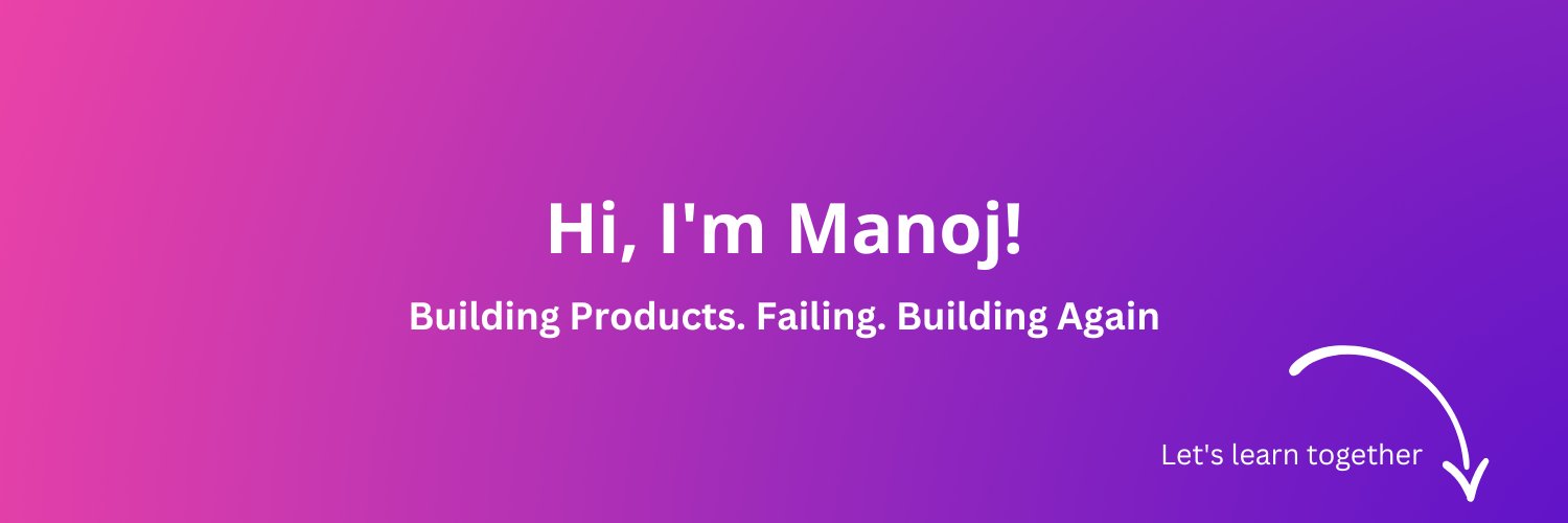 Manoj Ahirwar banner