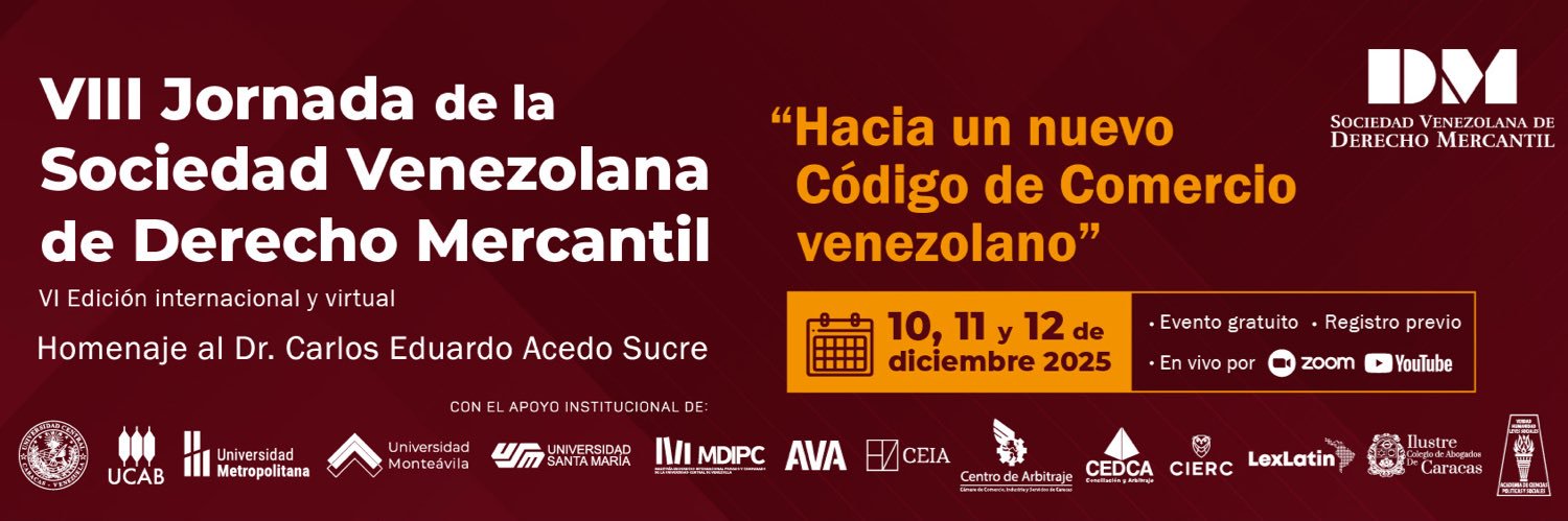 Sociedad Venezolana de Derecho Mercantil banner