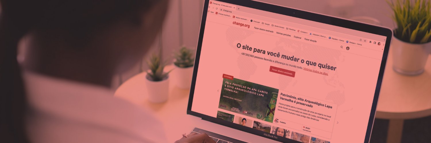 Change.org Brasil banner
