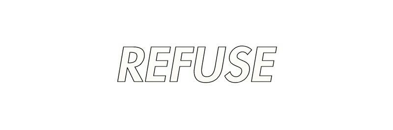 REFUSE CLOTHING BRAND banner