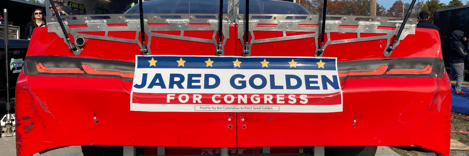 Jared Golden for Congress's banner