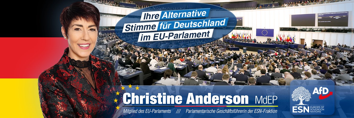 Christine Anderson's banner
