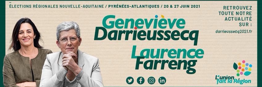 Laurence Farreng Pyrénées-Atlantiques banner