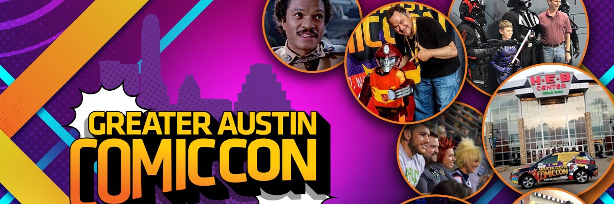 Greater Austin Comic Con banner