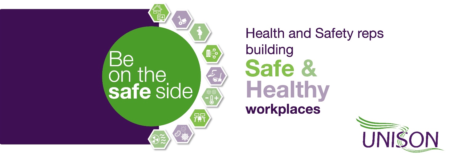 UNISON Health & Safety's banner
