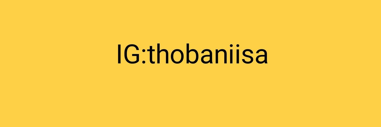 Thobanii_SA's profile banner image