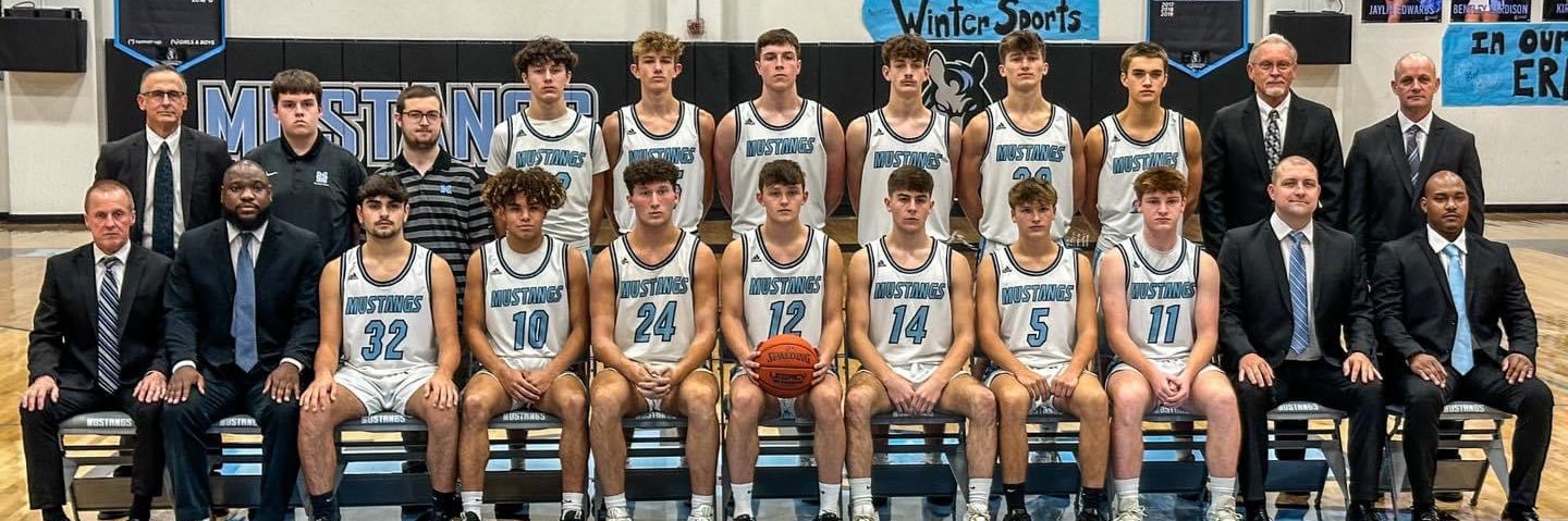 Mustang Basketball banner