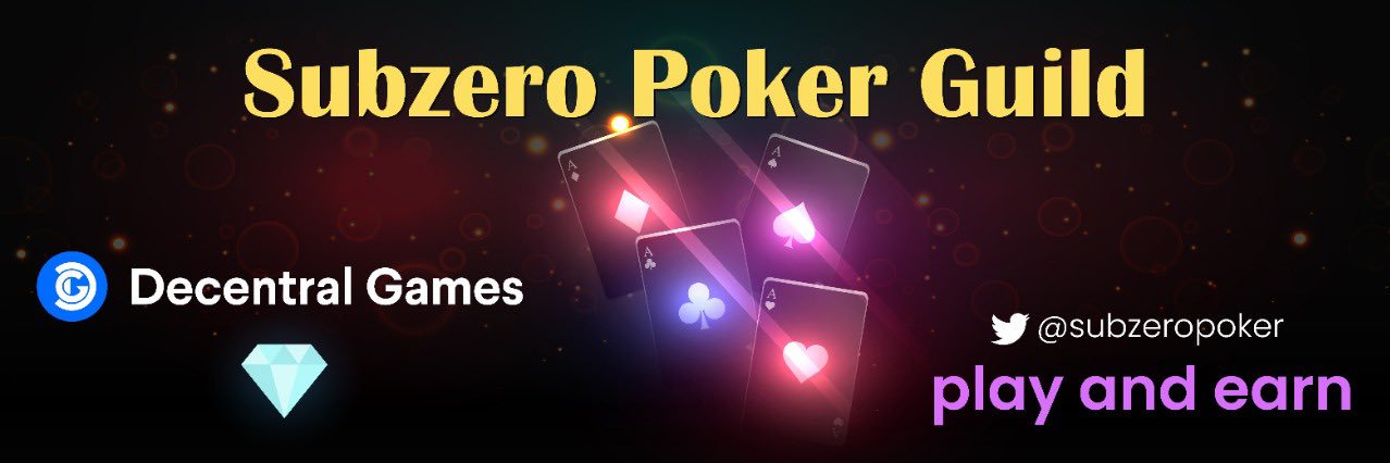 Sub-Zero 💎 Poker Guild banner