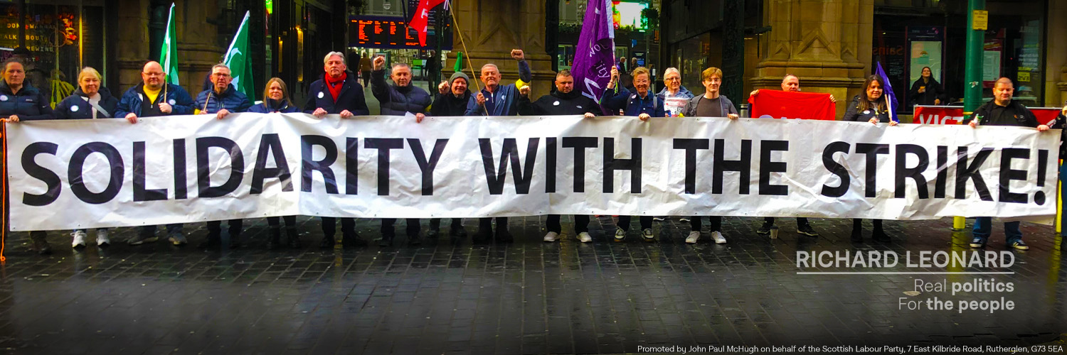 Richard Leonard banner