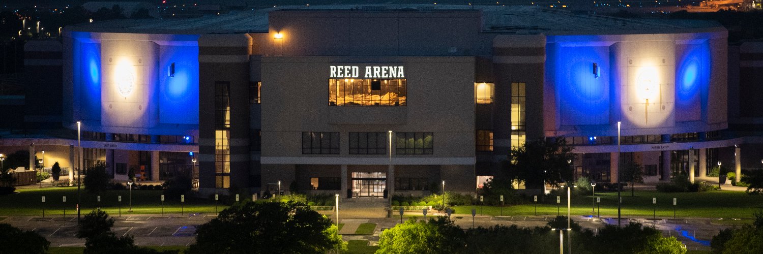 Texas A&M Reed Arena banner