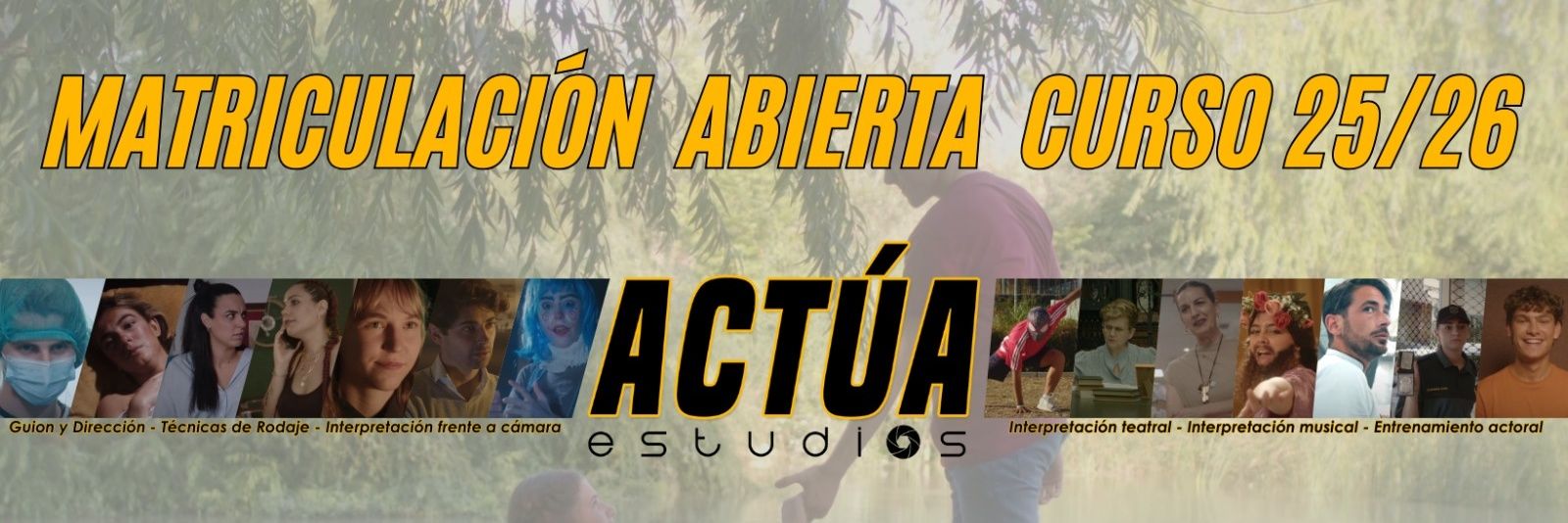 Estudios Actúa banner