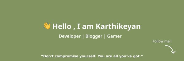 karthik_coder Profile Banner