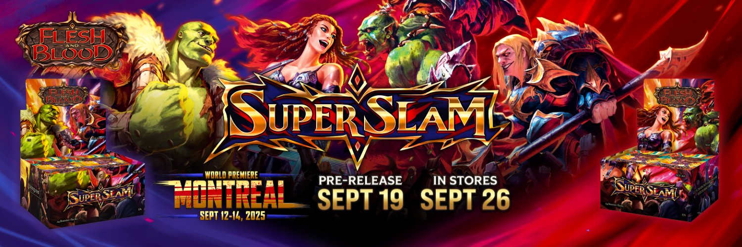 Flesh and Blood's banner