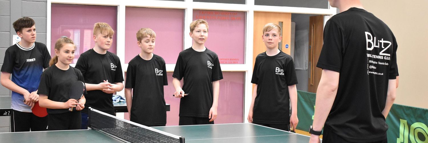 Blitz Table Tennis Club banner