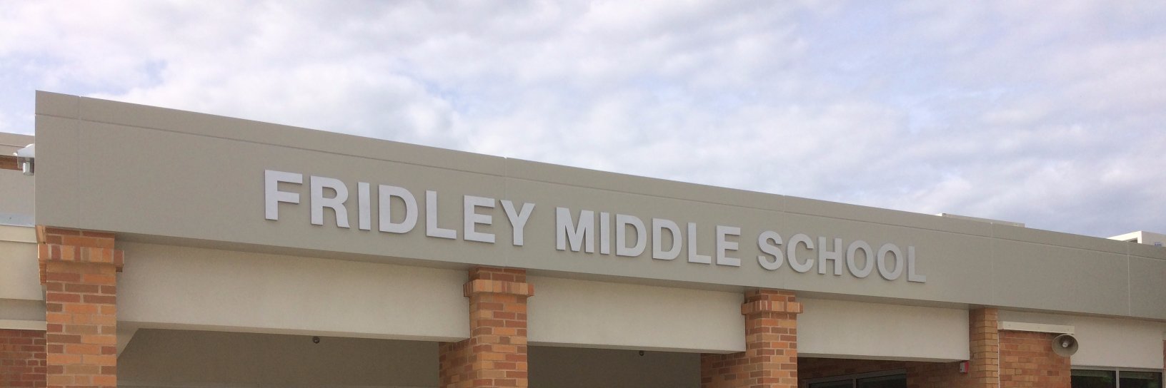 Fridley Middle School banner