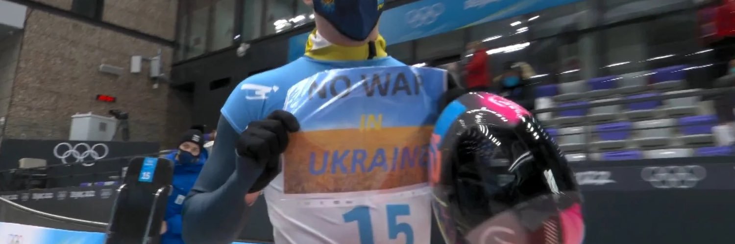 Vladyslav Heraskevych OLY's banner