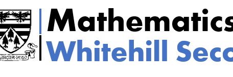 Whitehill Maths Dept banner