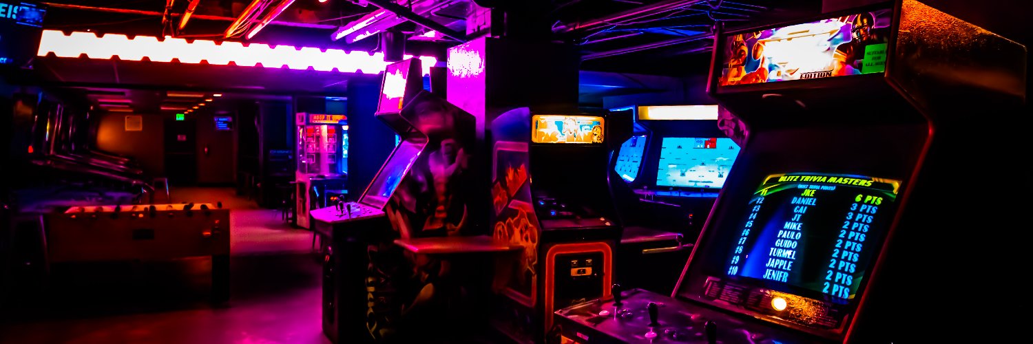 Quarters Arcade Bar banner