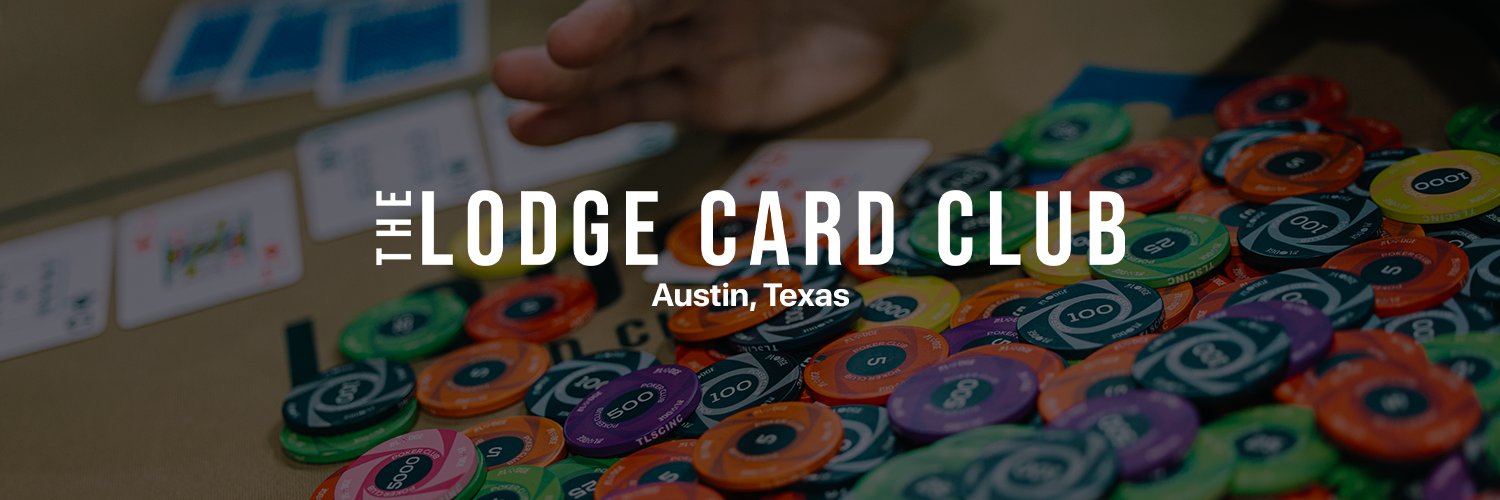 Lodge Card Club's banner