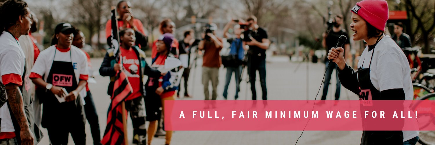 One Fair Wage banner