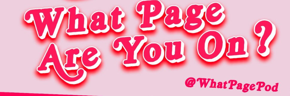 What Page Are You On banner