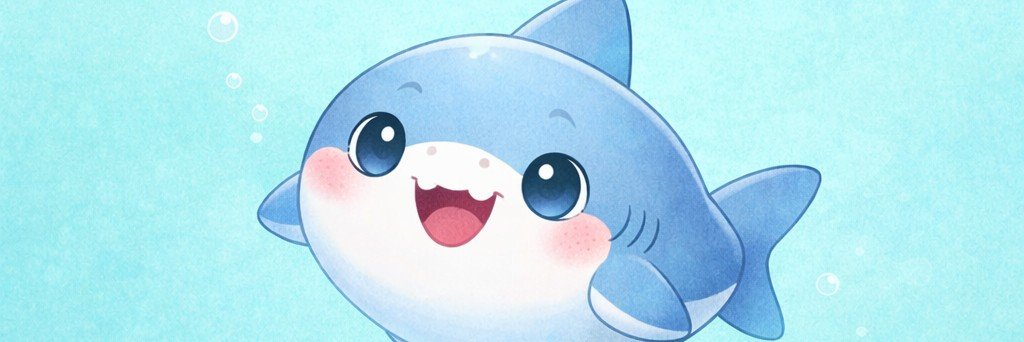 포동상어 sharky banner